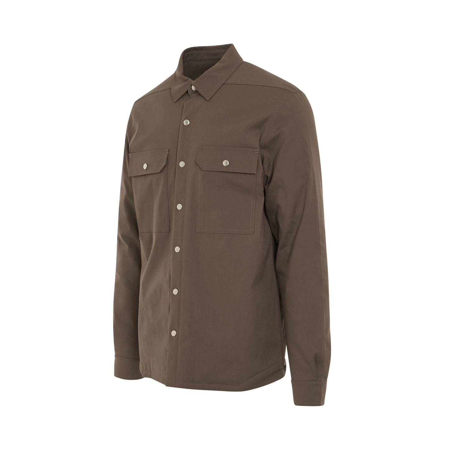 Woven Padded Outershirt in Dust