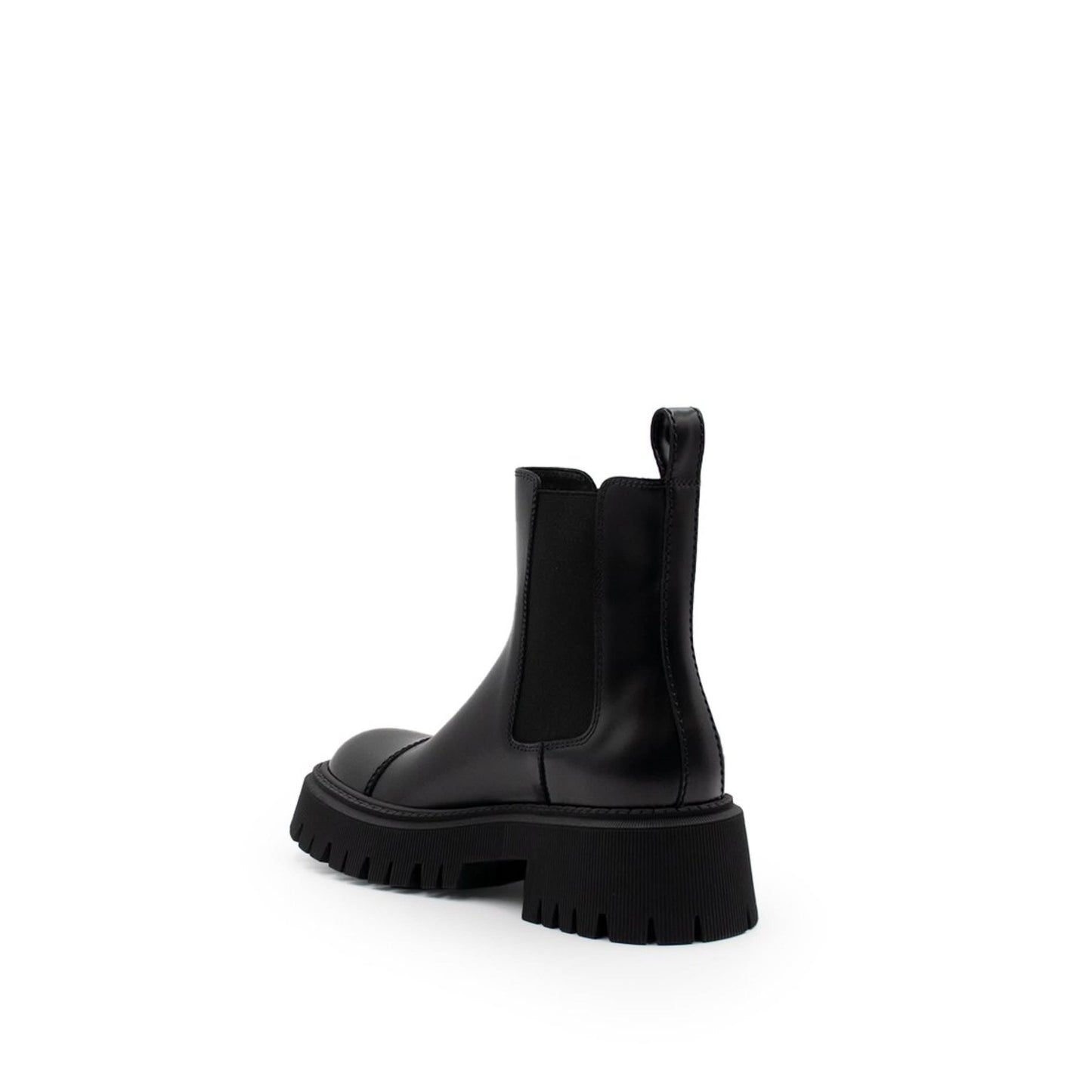 Tractor Ankle Boots in Black