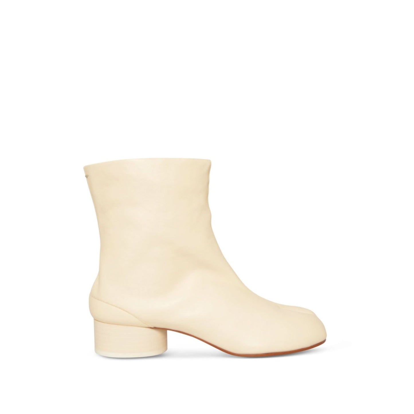 Tabi Ankle Boots 3cm Heel in White