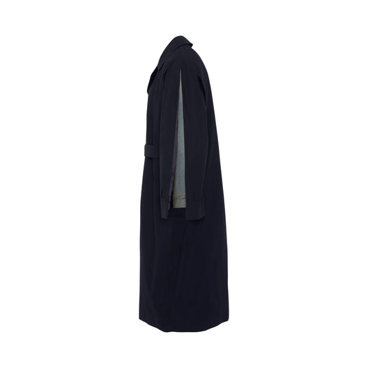 Kaban Long Trench in Dark Blue