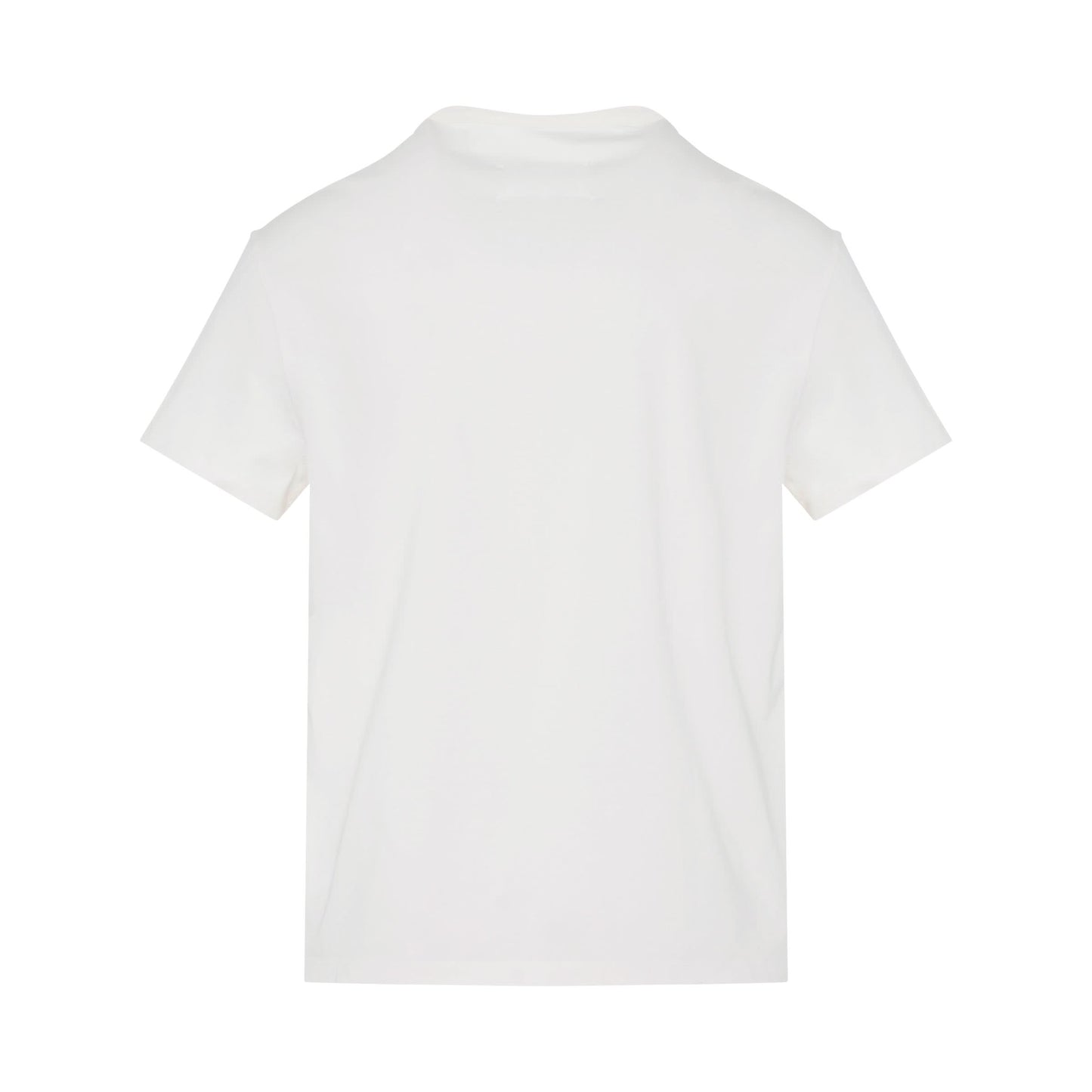 Upside Down Logo T-Shirt in White