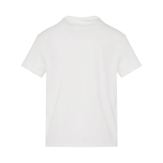 Upside Down Logo T-Shirt in White