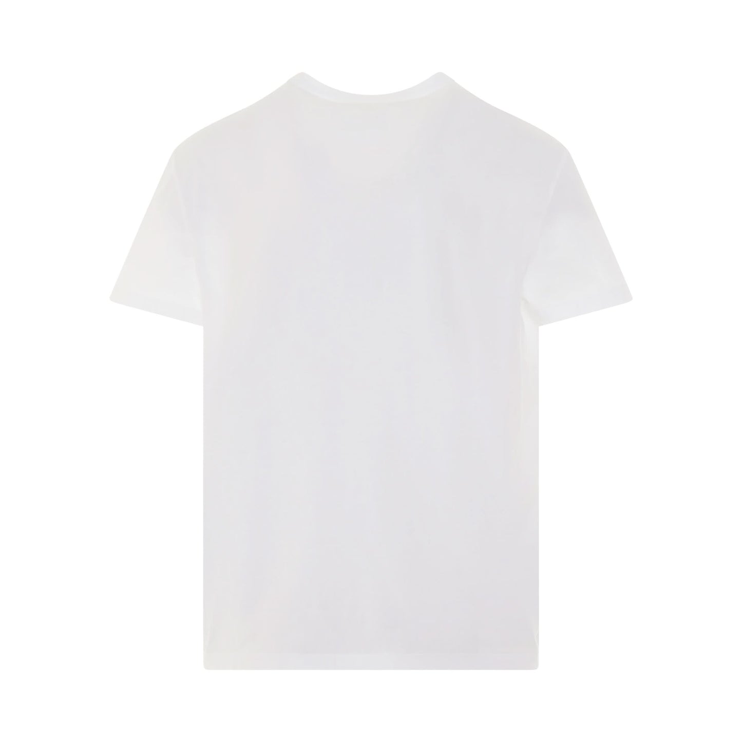 Upside Down Logo T-Shirt in White/Black