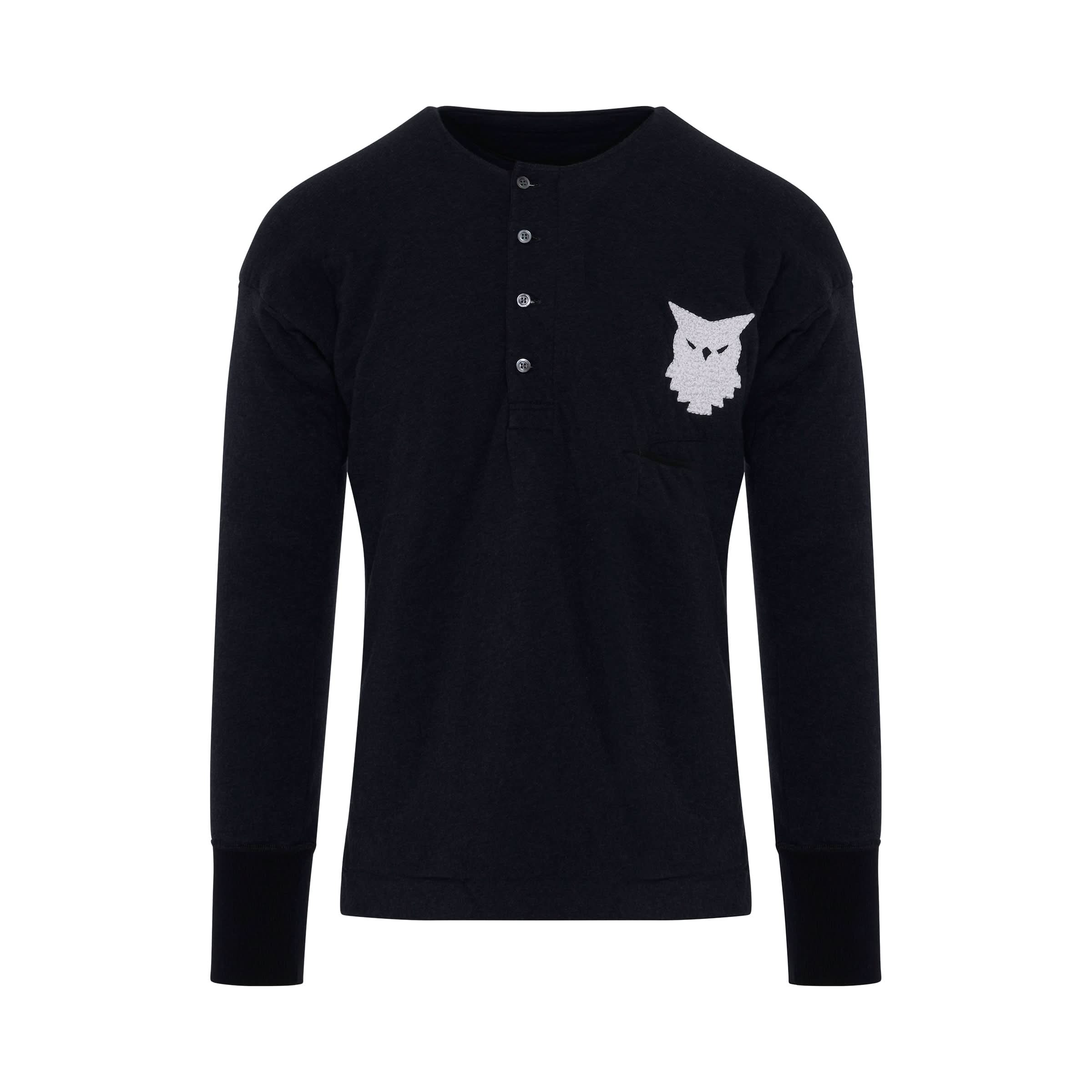 Polo Long Sleeve Shirt in Charcoal