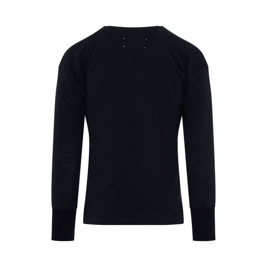 Polo Long Sleeve Shirt in Charcoal