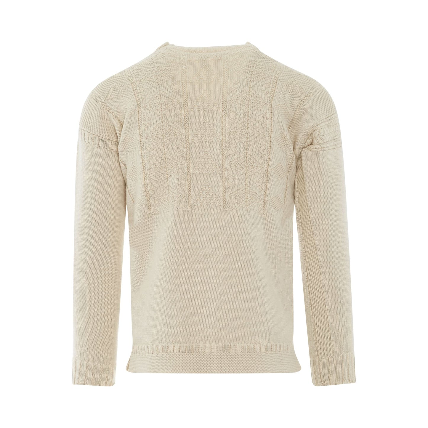 Knit Long Sleeve Pullover in Ecru