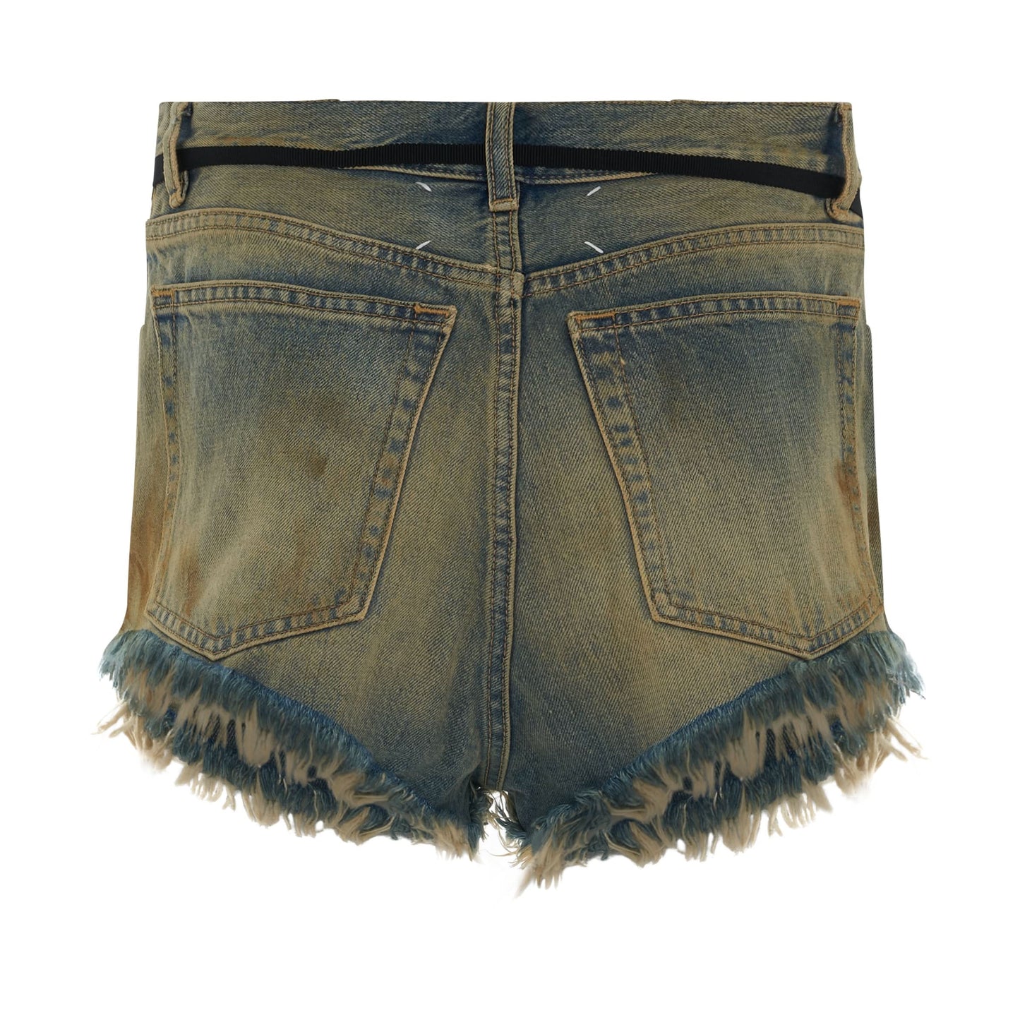 Raw Edge Denim Shorts in Dirty Denim