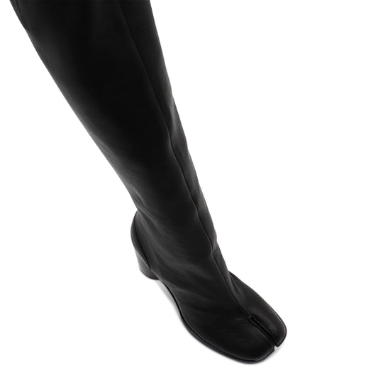 Tabi Knee High Boots in Black