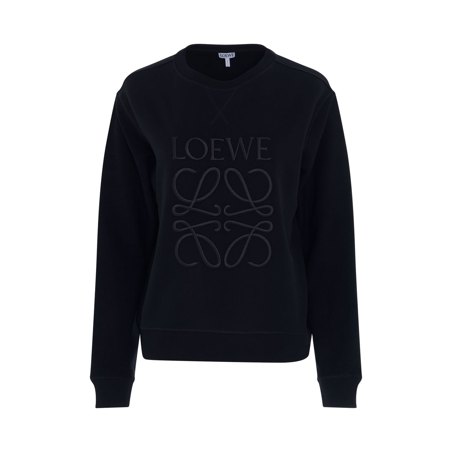 Anagram Logo Embroidered Sweatshirt in Black