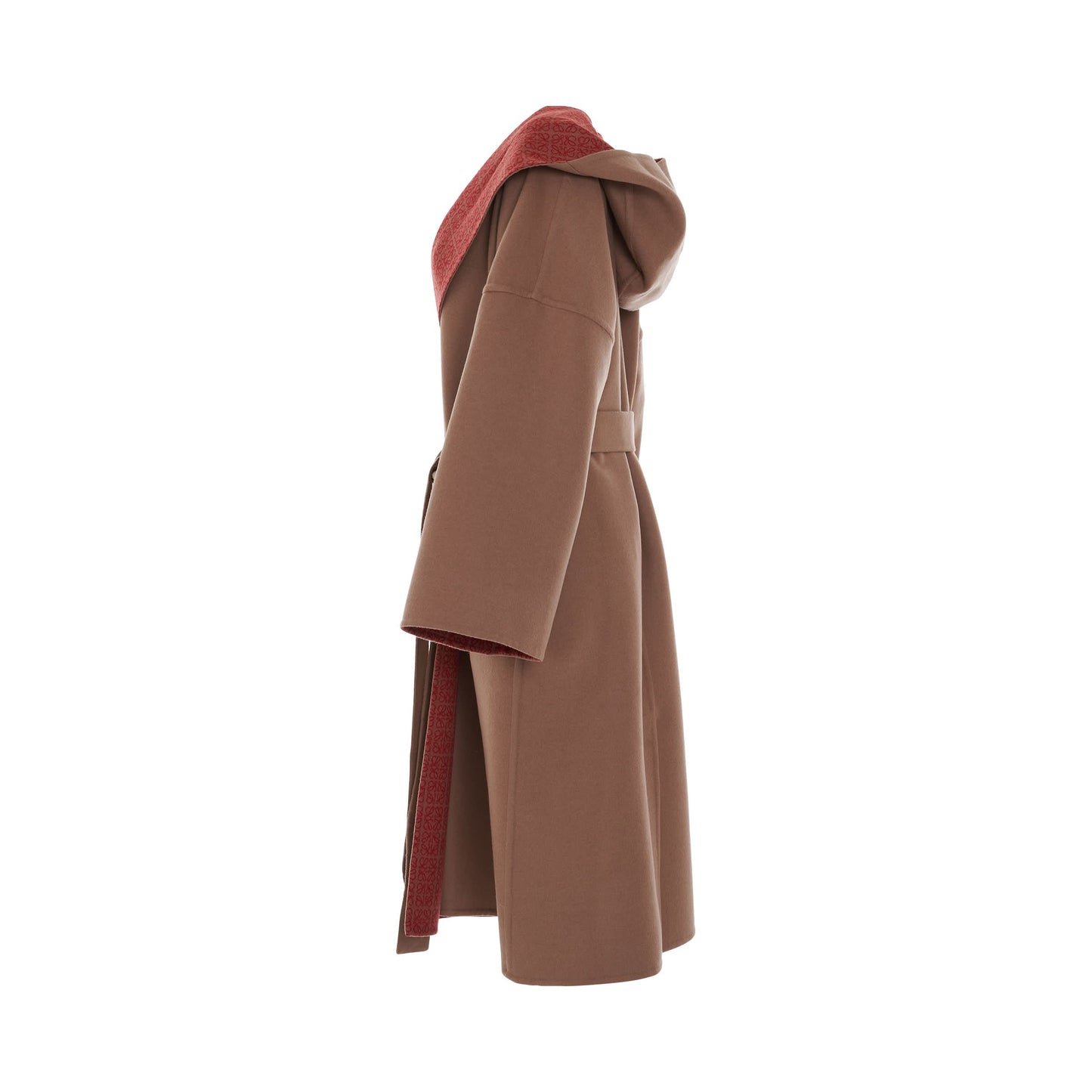 Anagram Hooded Coat in Warm Desert