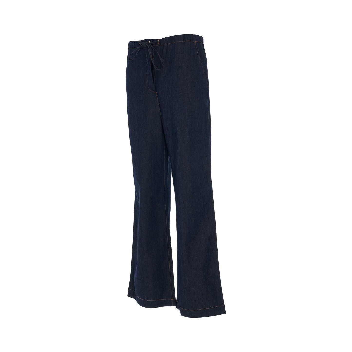 Anagram Drawstring Jeans in Denim Blue