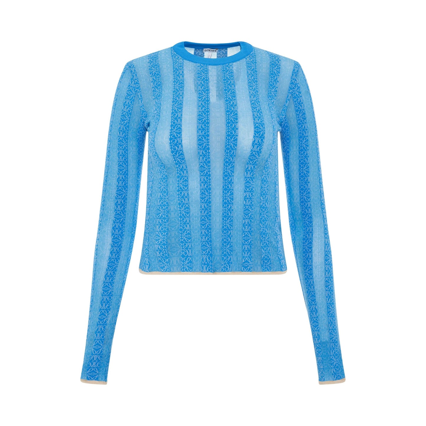 Anagram Devore Viscose Sweater in Light Blue