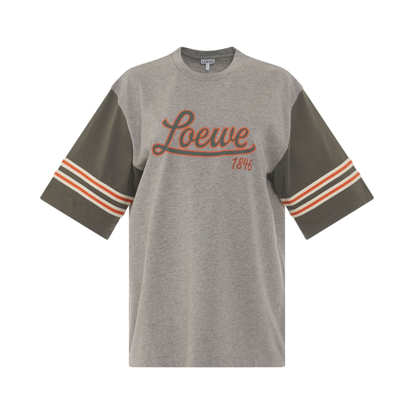 Loewe Cotton T-Shirt in Grey Melange