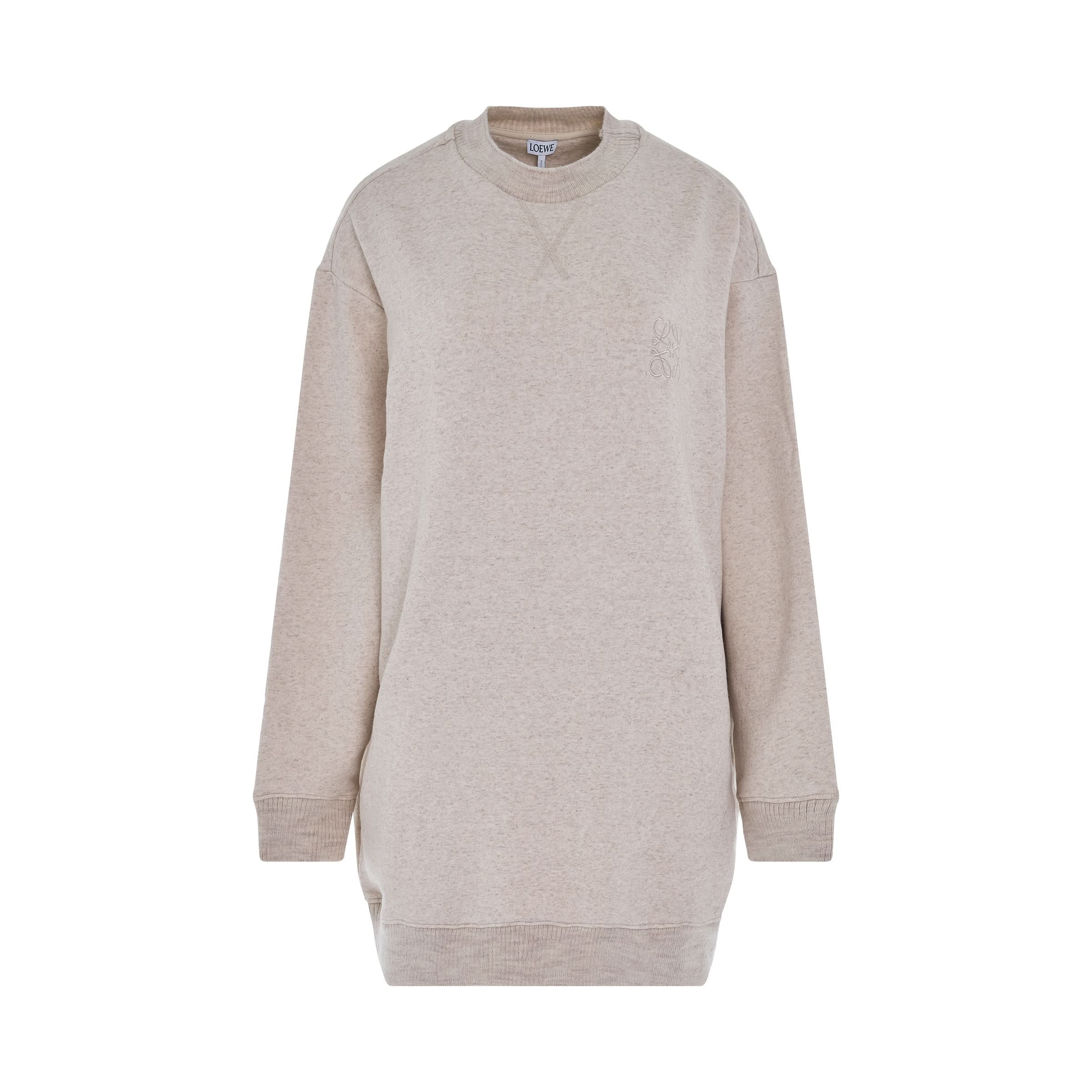 Anagram Logo Sweatshirt Dress