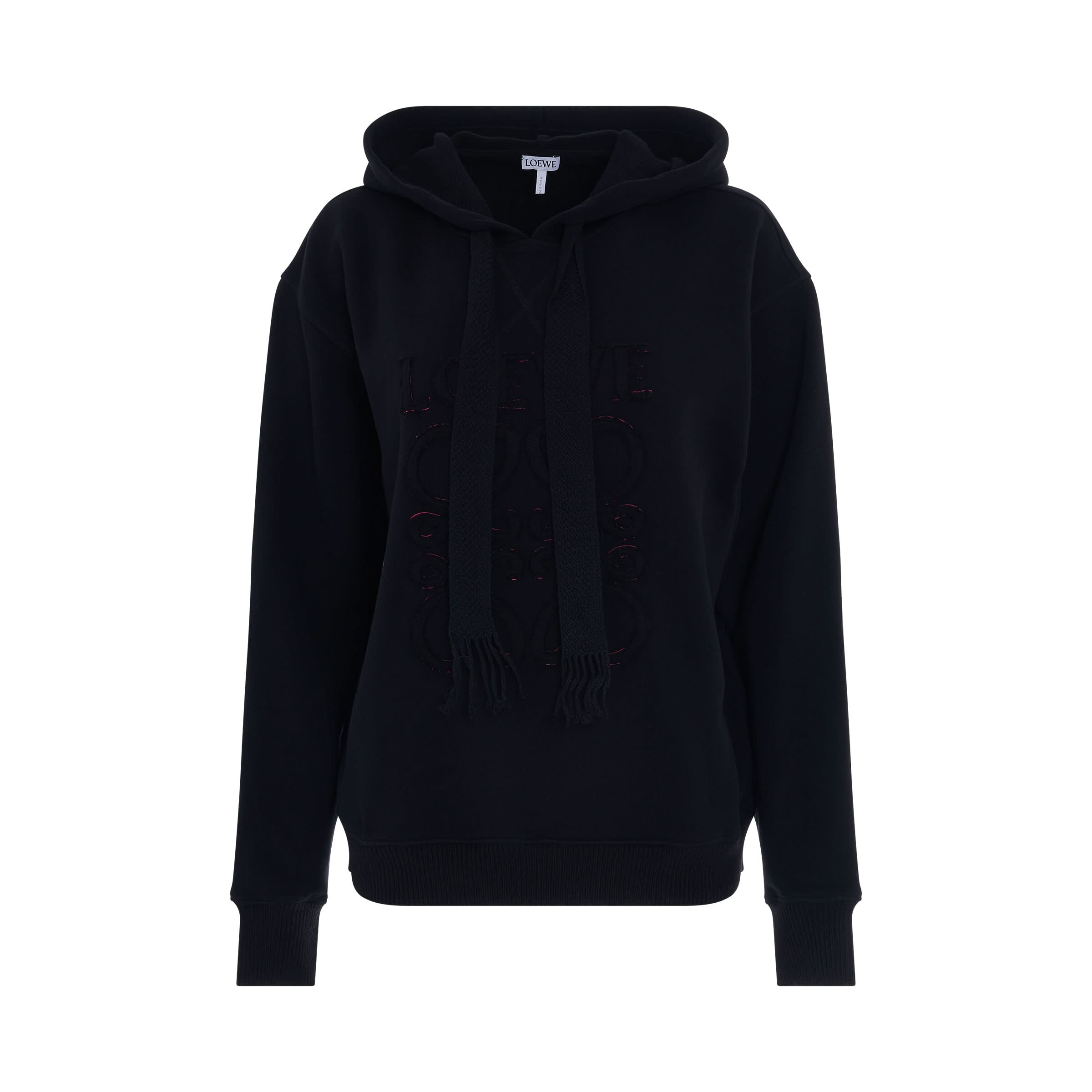 Anagram Logo Hoodie in Black