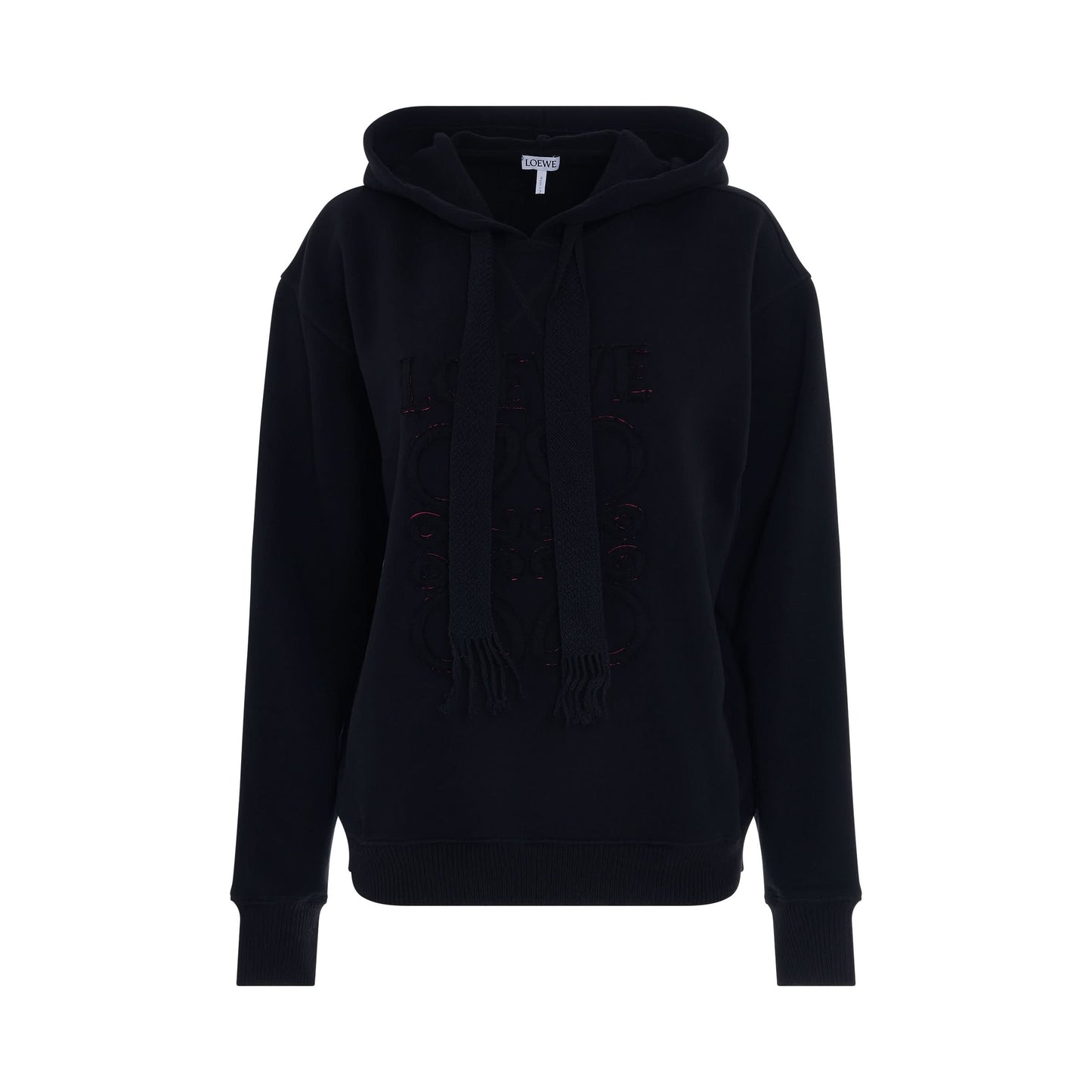 Anagram Logo Hoodie in Black