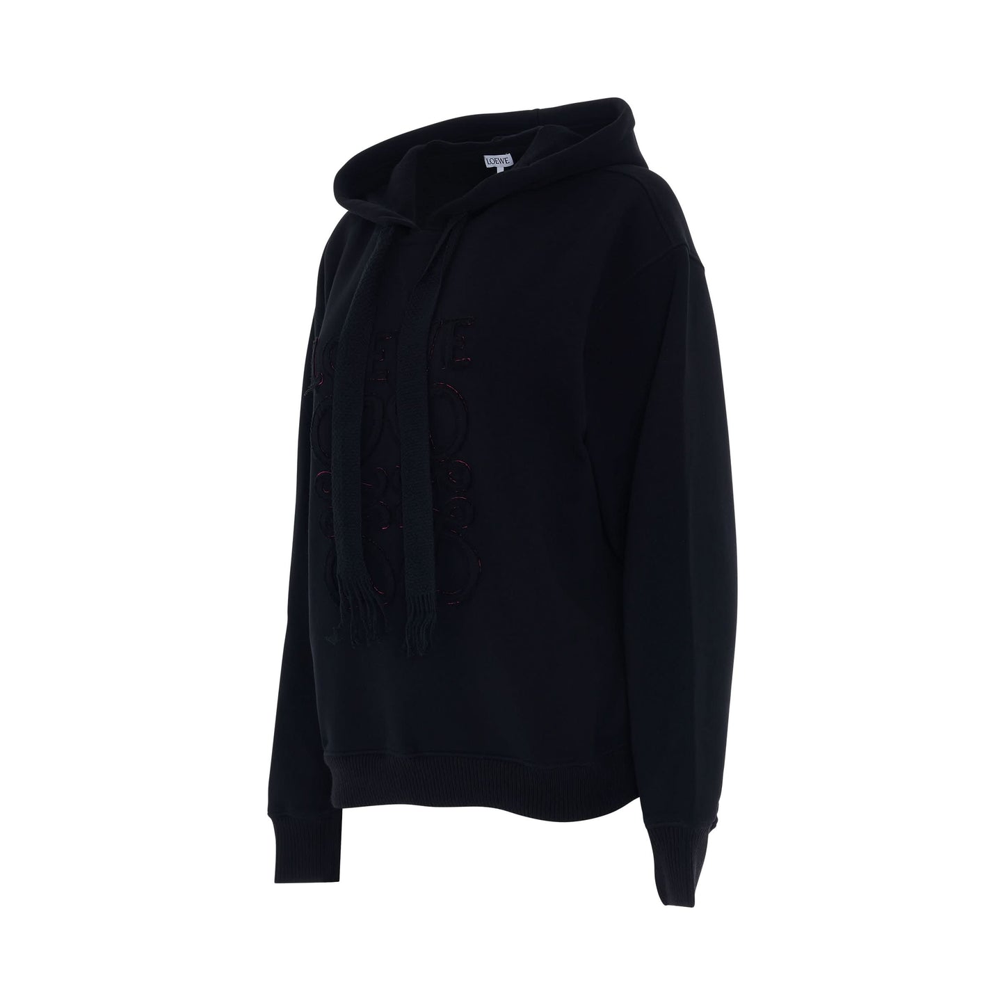 Anagram Logo Hoodie in Black