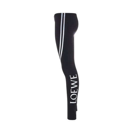 Logo Polyamide Leggings in Black