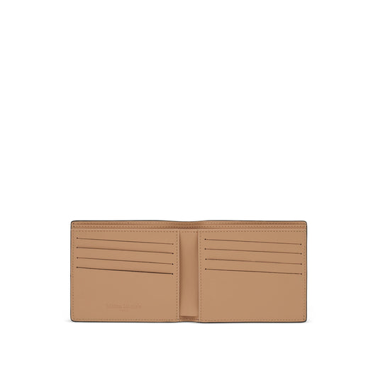 Flat Leather Wallet in Black