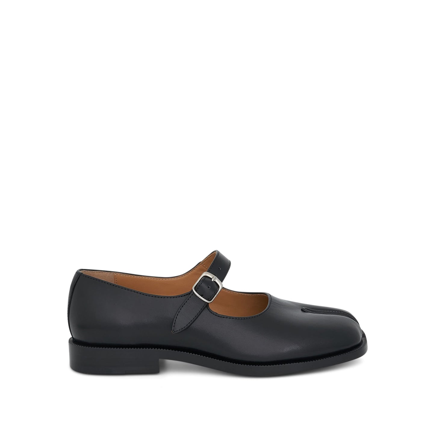 Tabi Mary Janes with Strap in Black