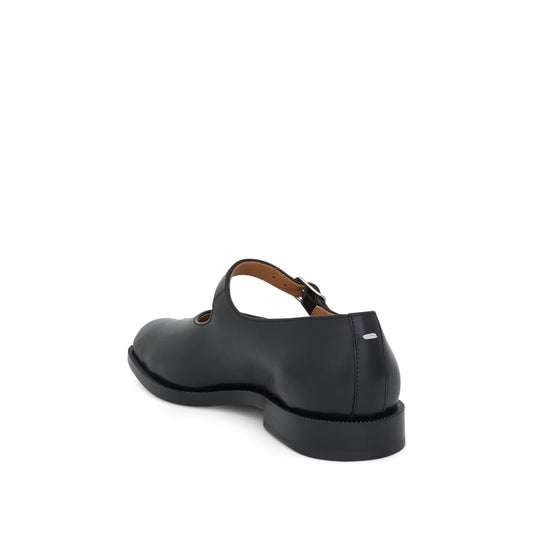 Tabi Mary Janes with Strap in Black