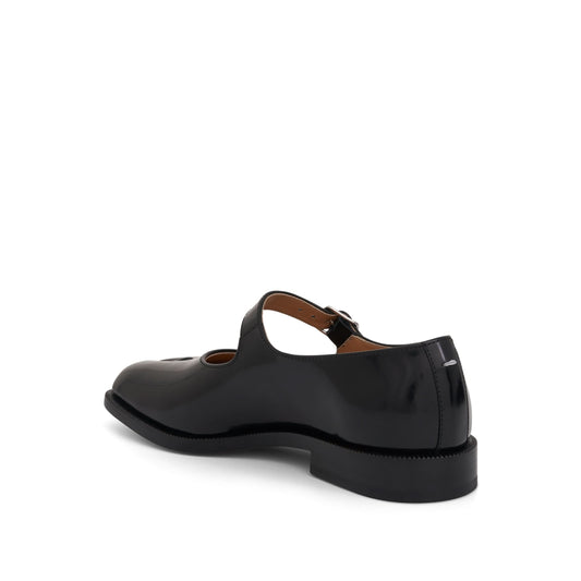 Tabi Mary Janes with Strap in Black