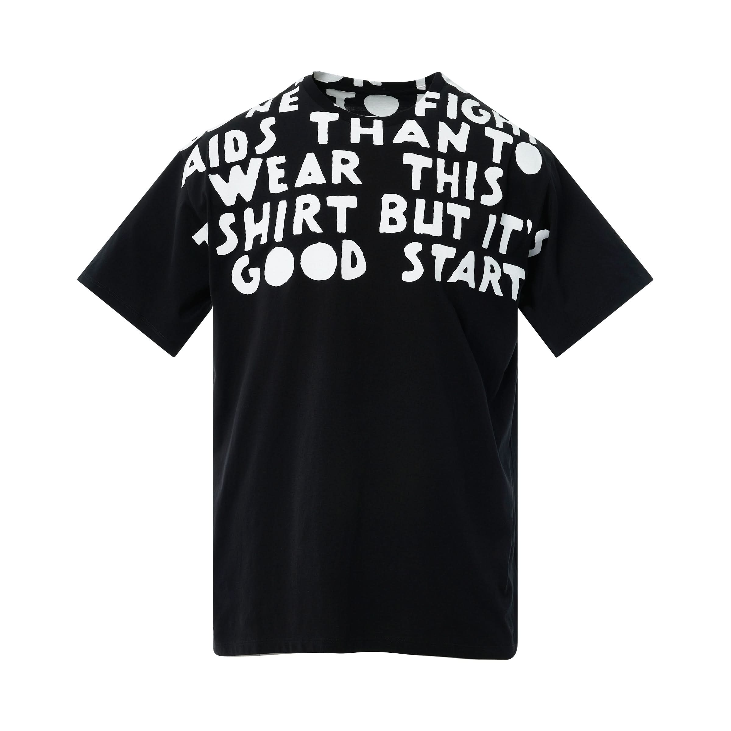 AIDS Charity T-Shirt in Black