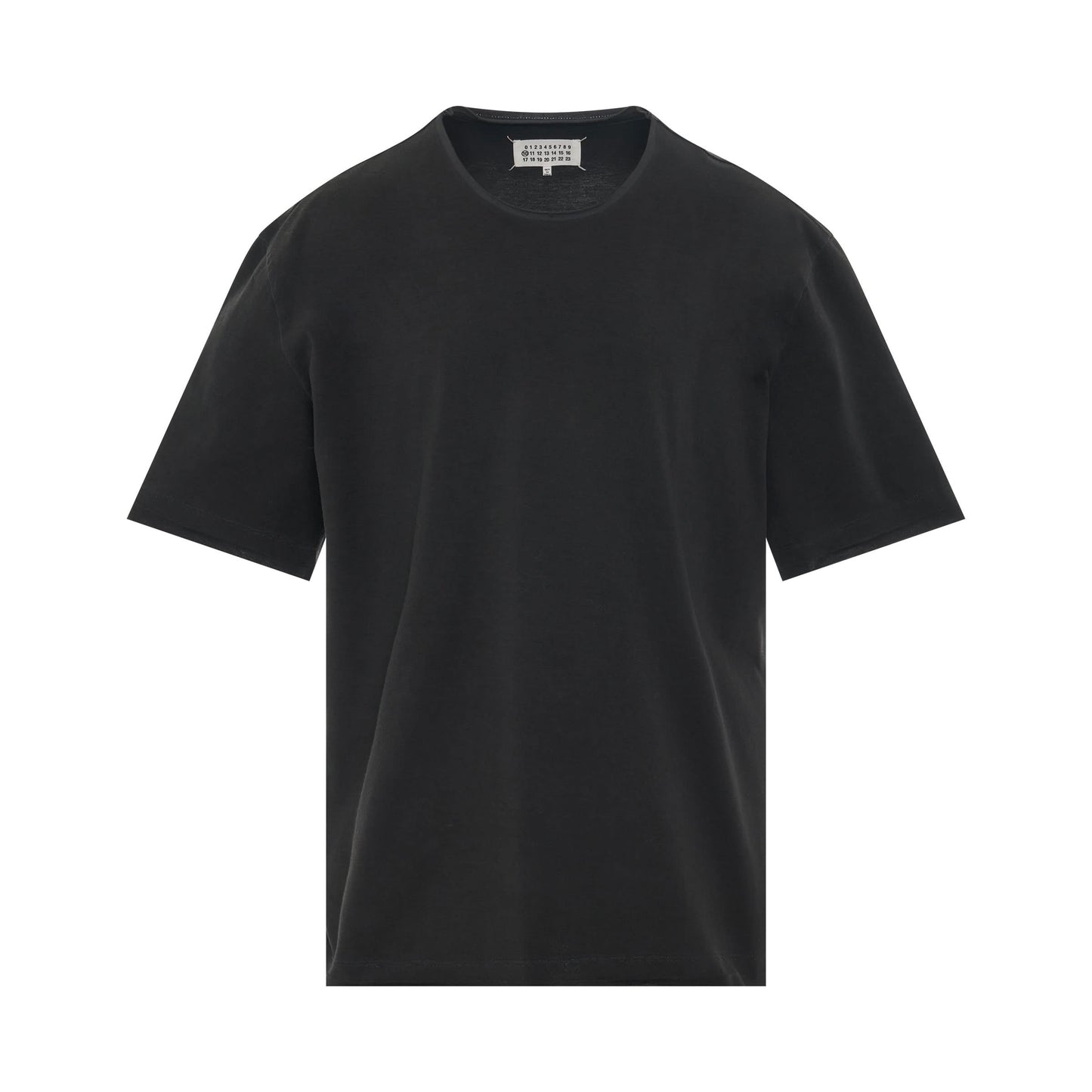 Open Seam T-Shirt in Washed Black