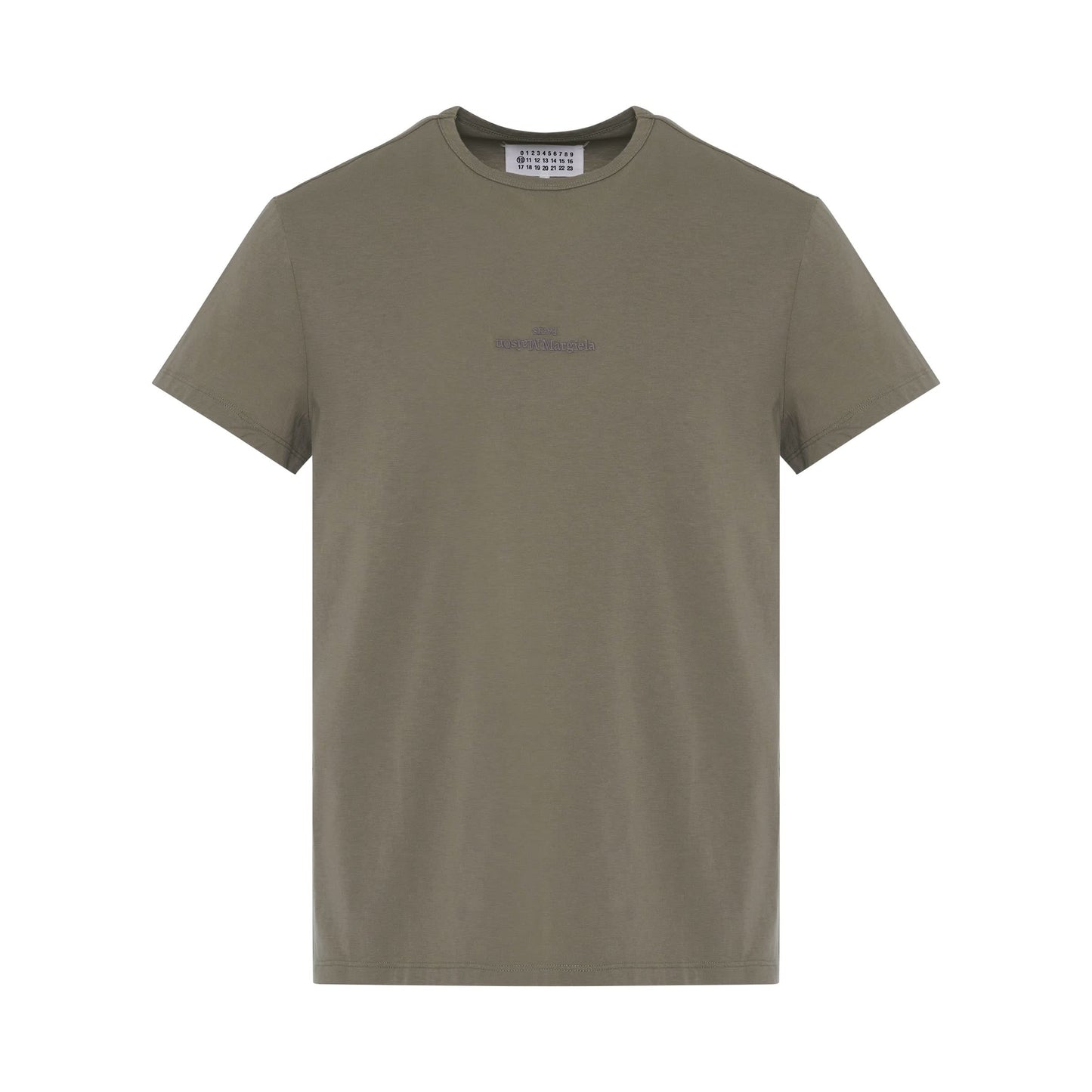 Reverse Logo T-Shirt in Stone Grey