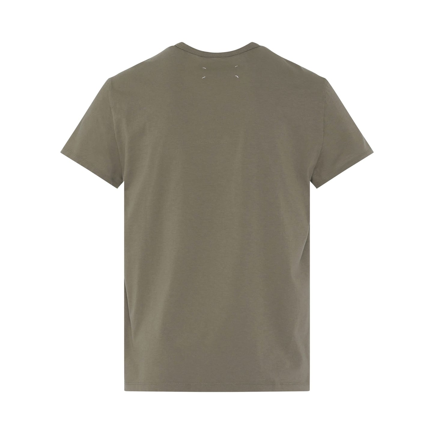 Reverse Logo T-Shirt in Stone Grey