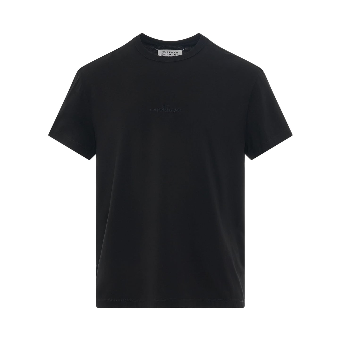 Upside Down Logo T-Shirt in Black