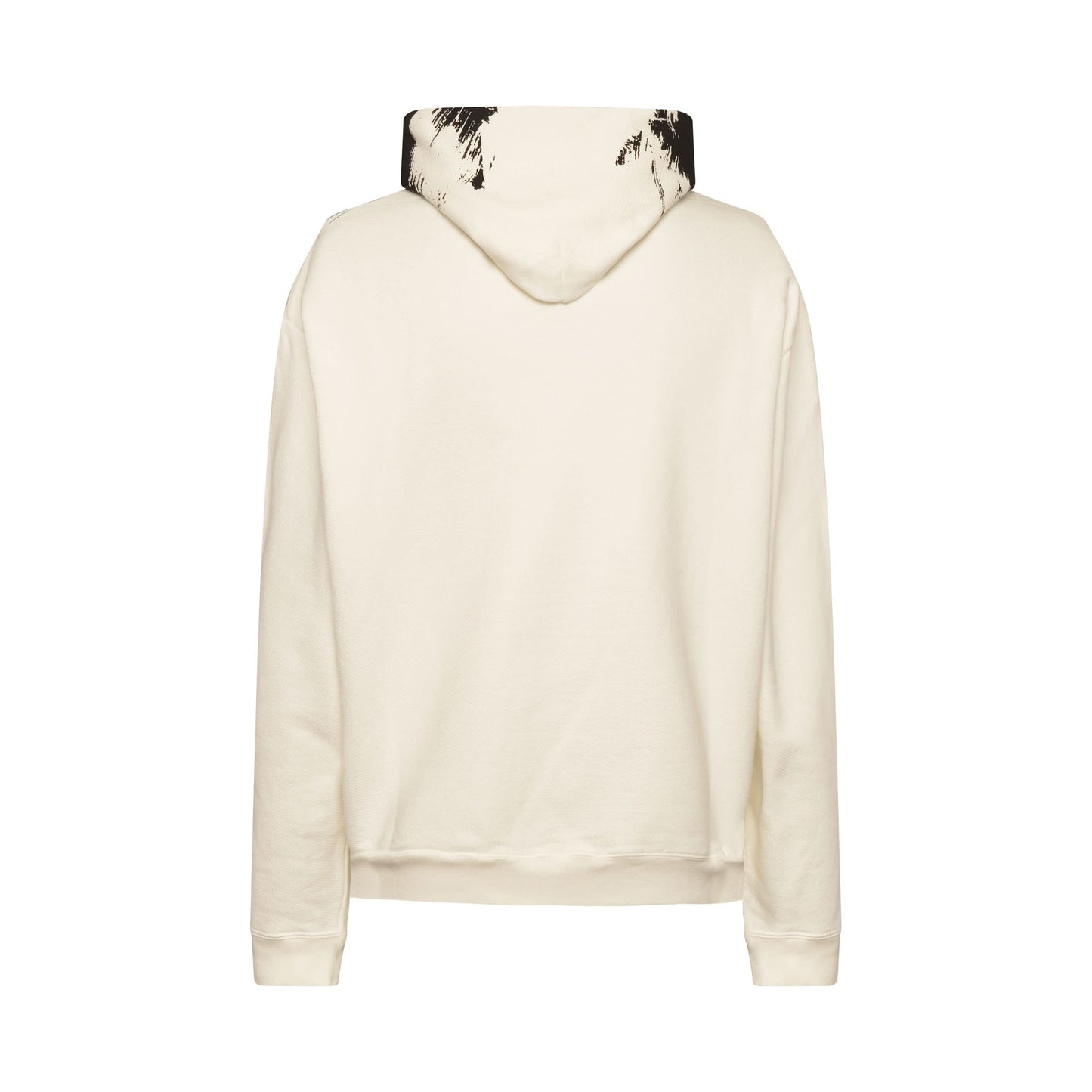 Paint Effect Hoodie in White