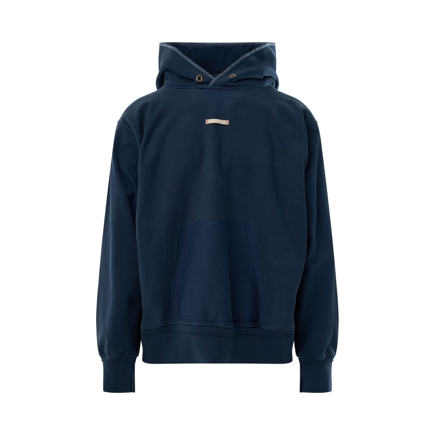 Patch Detail Hoodie in Blue