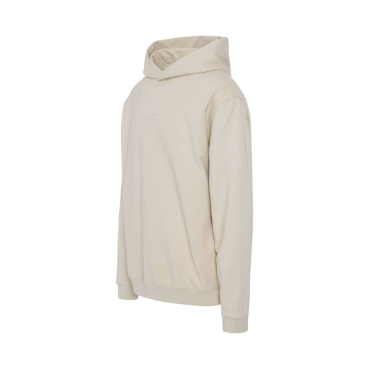 Long Sleeve Cotton Hoodie in Oatmeal