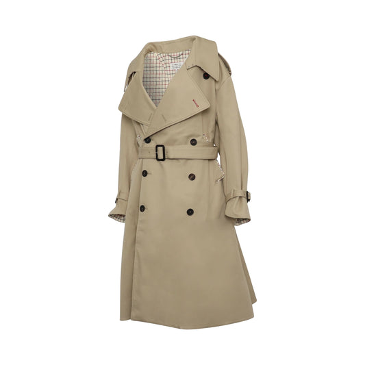 Classic Oversized Trench Coat in Beige