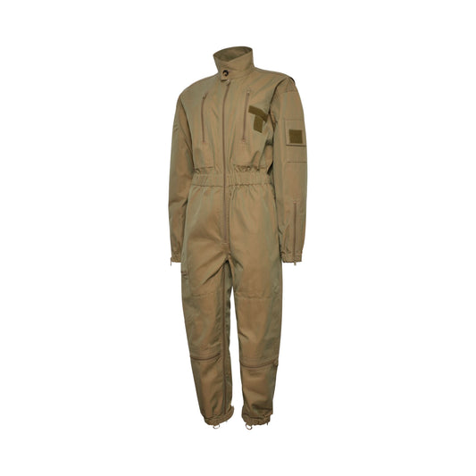 Zipped Jumpsuit in Khaki