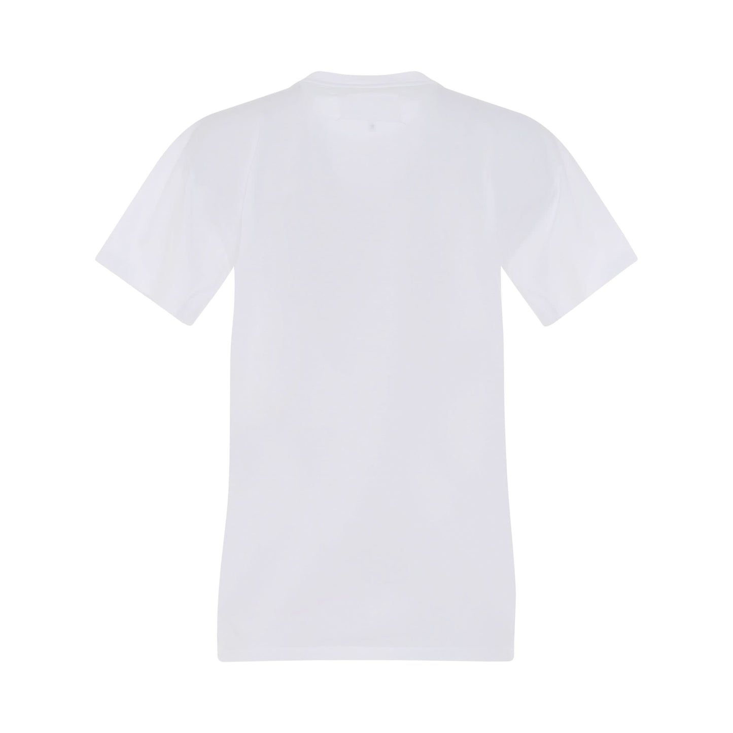 Numbers Logo Cotton T-Shirt in White