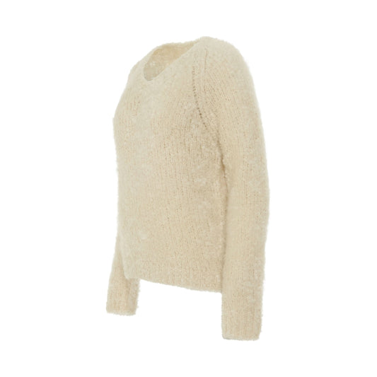 Mohair 
Wool Sweater in Off White