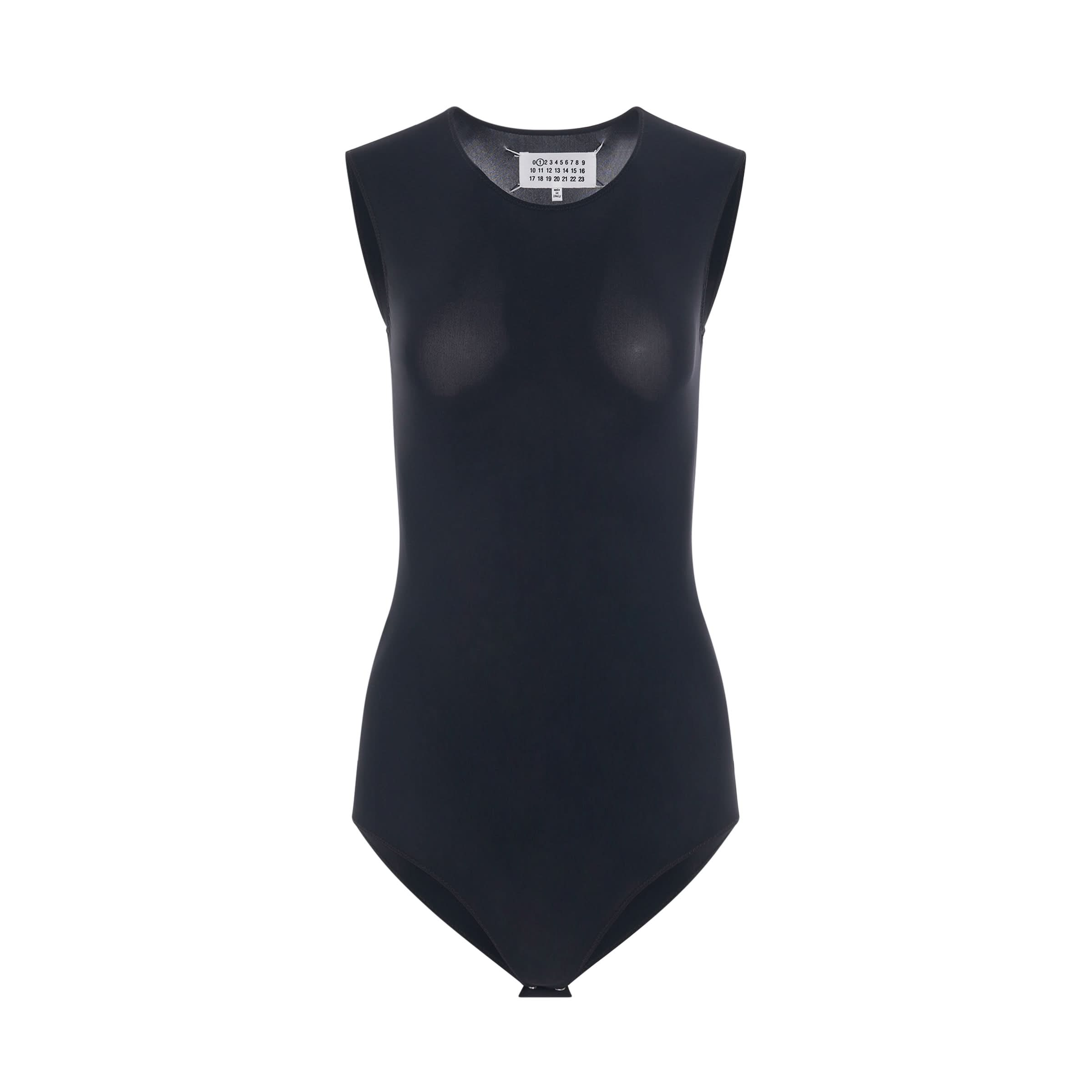 Sleeveless Bodysuit in Black