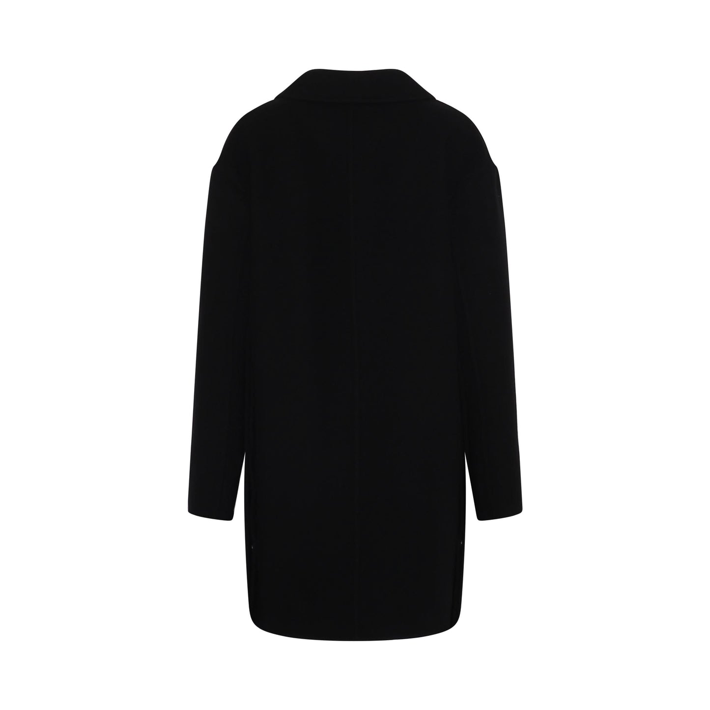 Slit Jacket In Wool And Cashmere Black