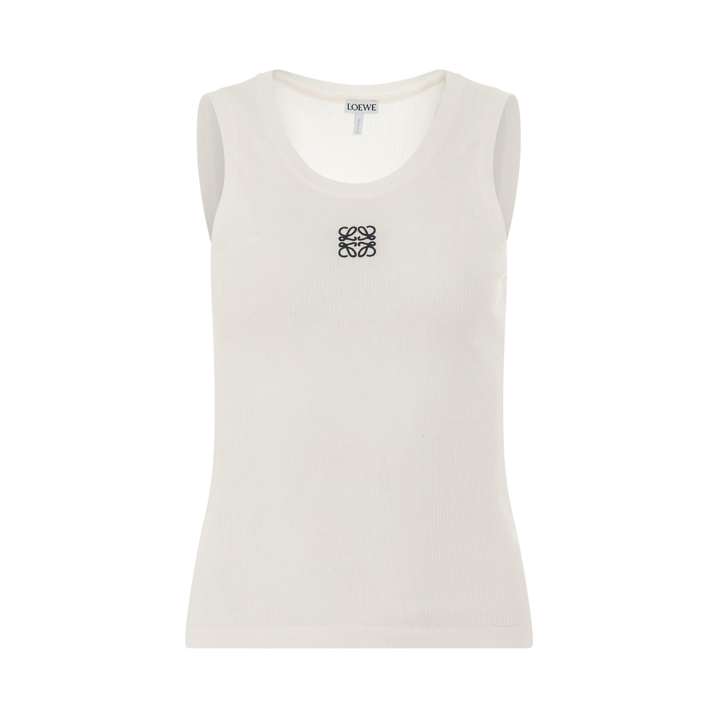 Anagram Tank Top in White