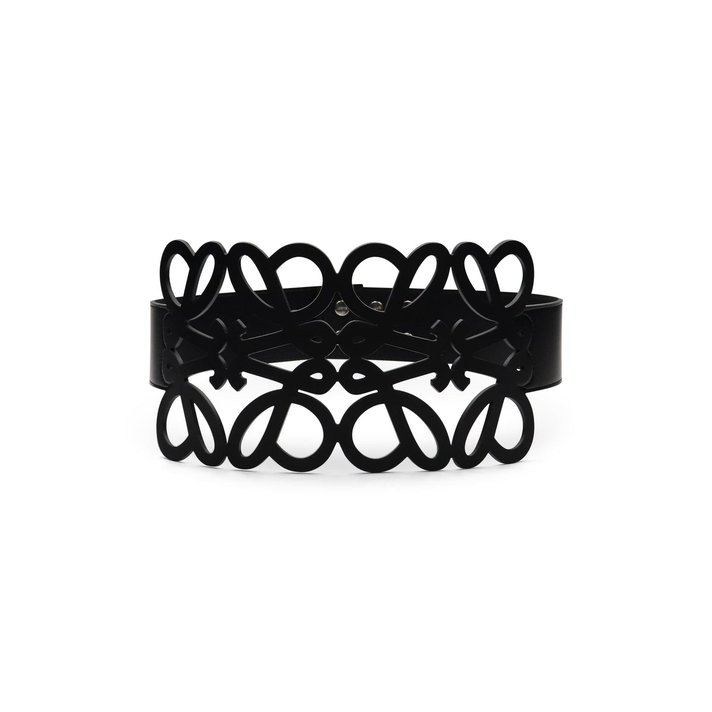 Anagram Cut Out Belt in Black