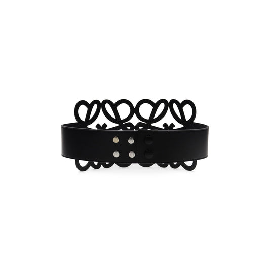 Anagram Cut Out Belt in Black