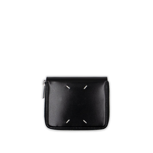 Zip Around Wallet in Black