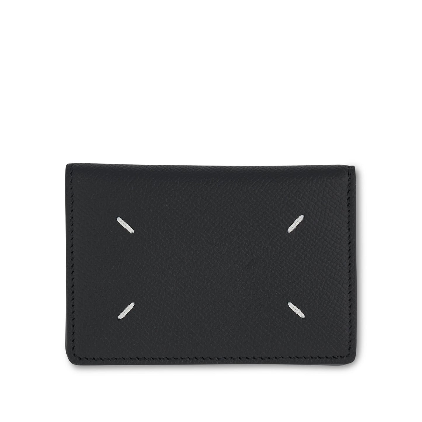 Logo Printed Card Holder in Black