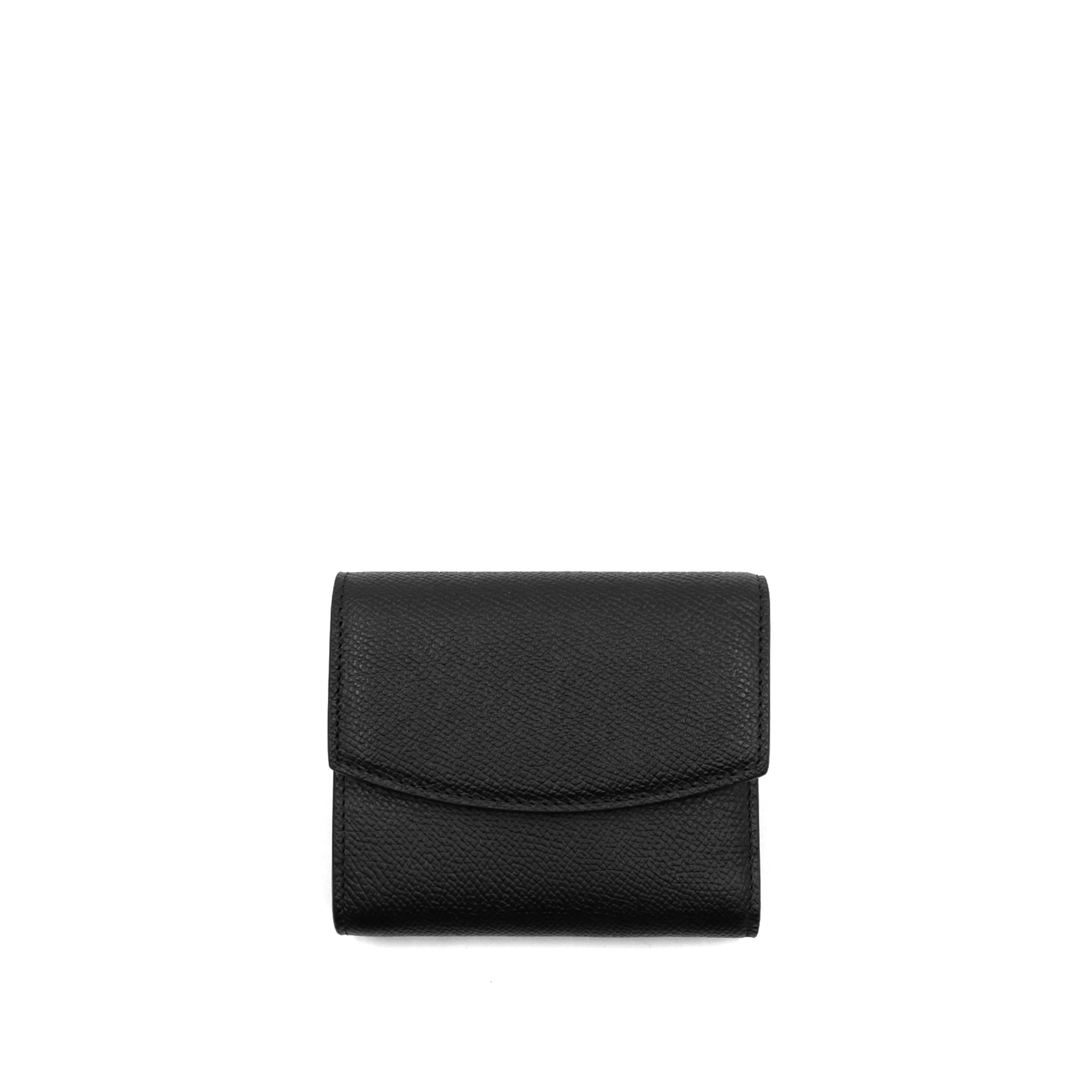 Four Stitch Tri-Fold Wallet in Black