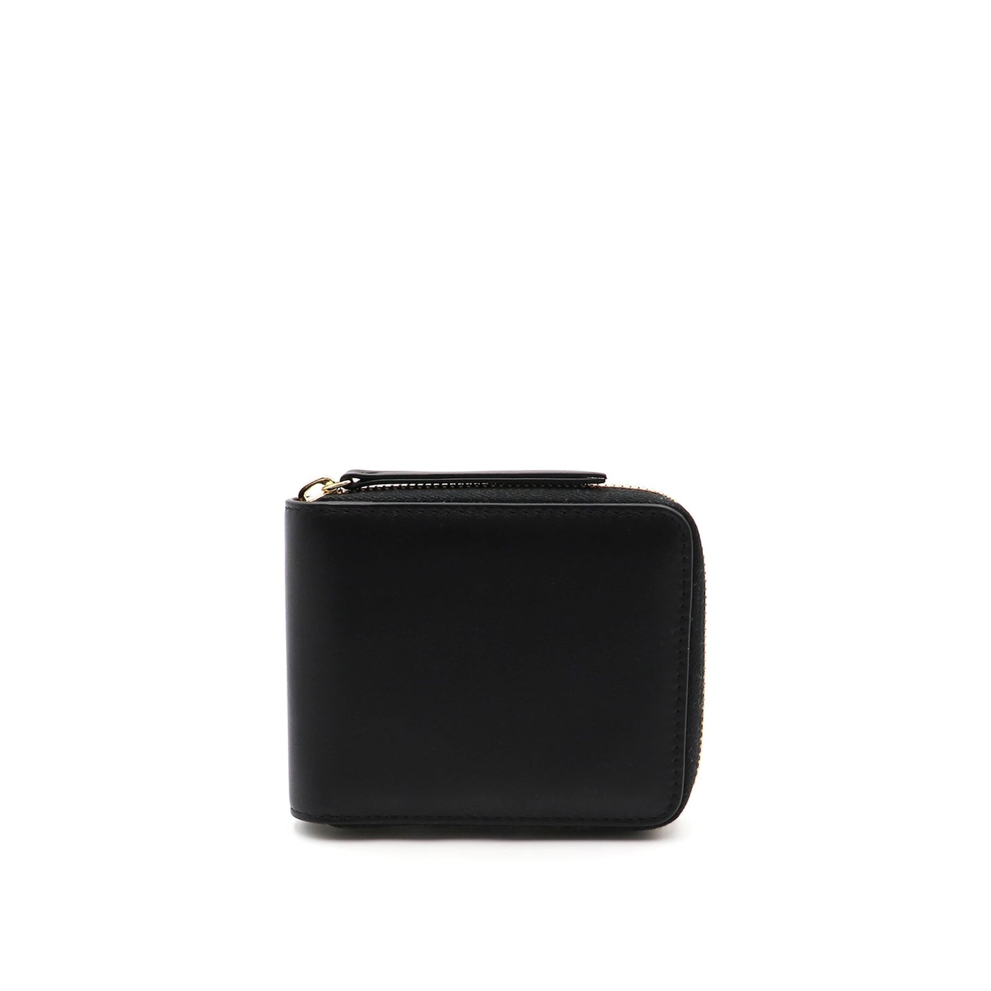 Four Stitch Zip Around Wallet Black