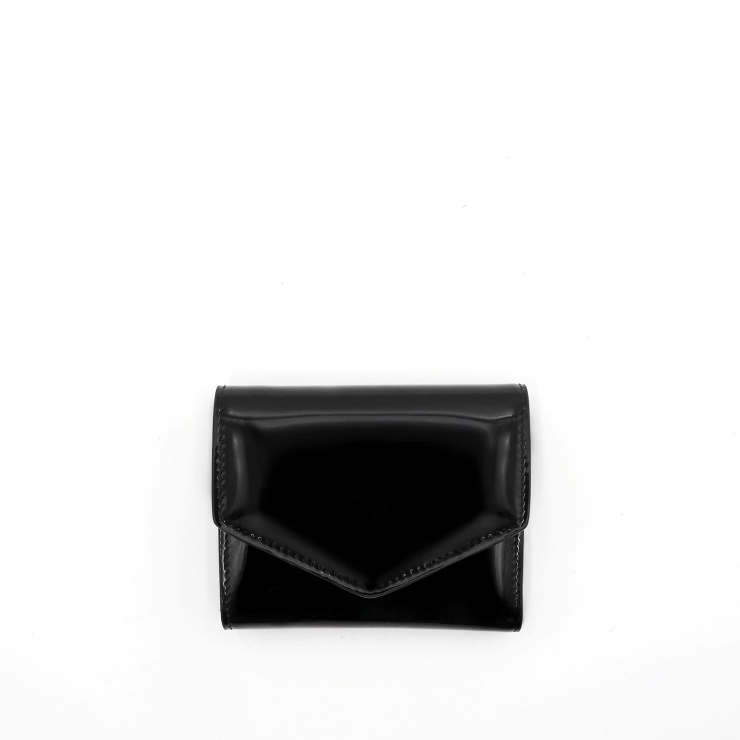 Four Stitch Tri Fold Wallet in Black