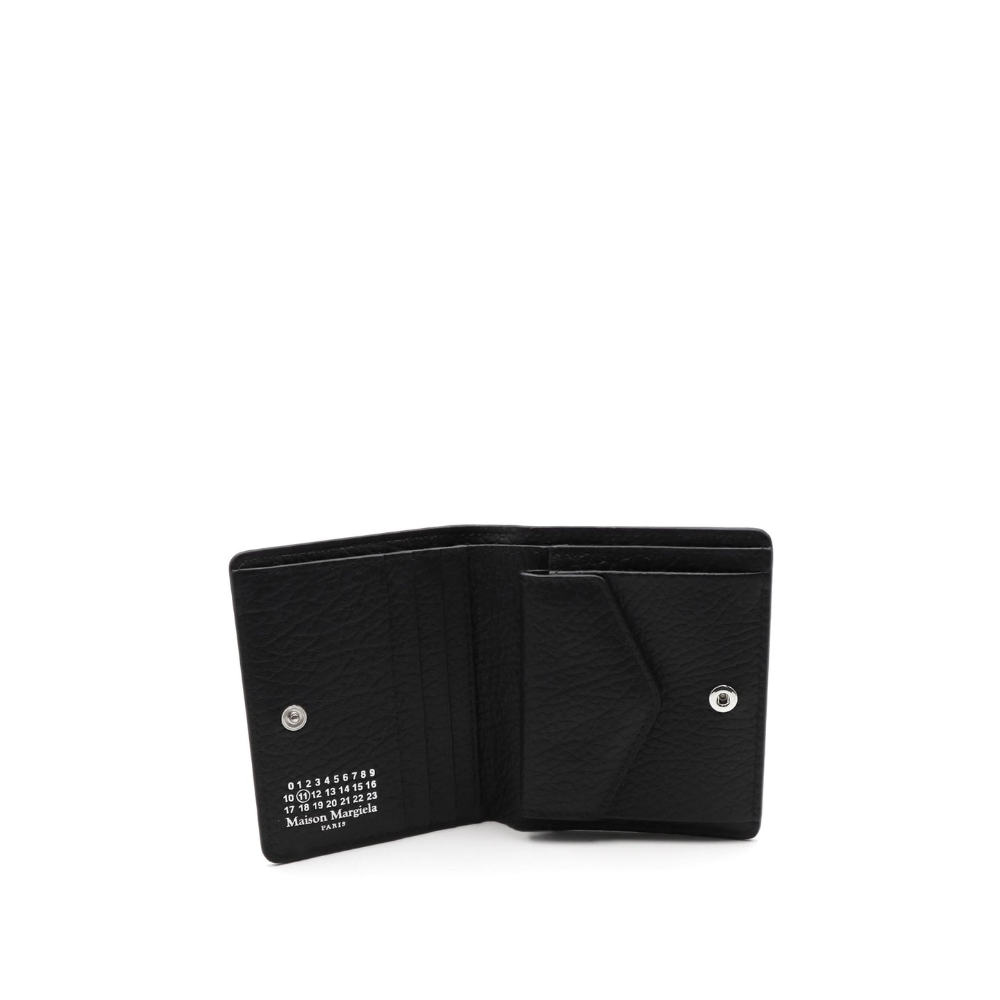 Four Stitch Bifold Wallet in Black