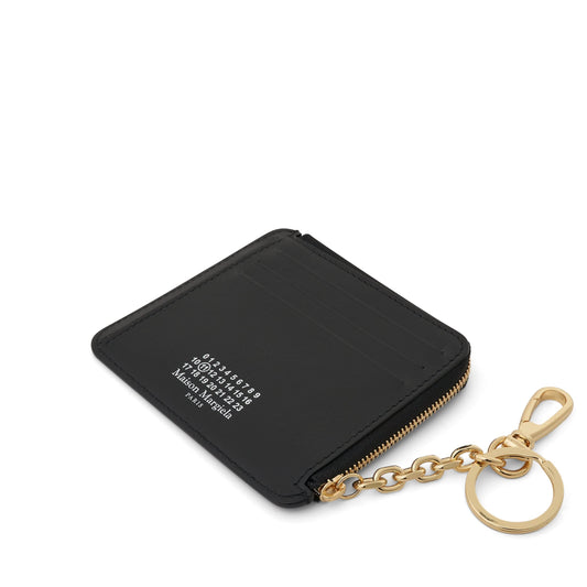 4 Stitch Key Chain Purse in Black